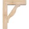 Ekena Millwork Funston Block Smooth Bracket w/ Offset Brace, Douglas Fir, 5 1/2"W x 18"D x 22"H BKT0604X18X22FST05SDF - alternate 2